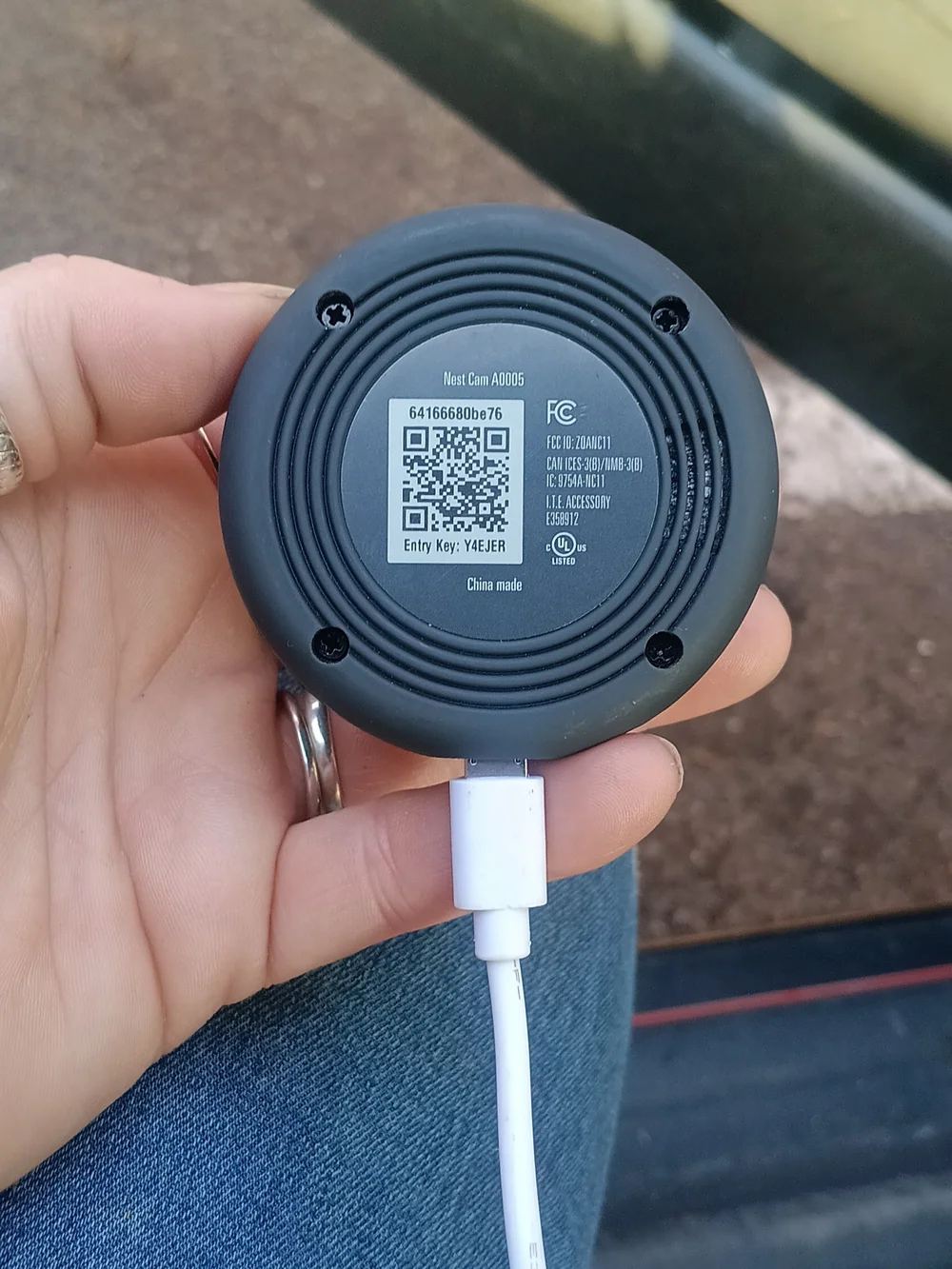 Nest Round Wi‑Fi Camera in Black